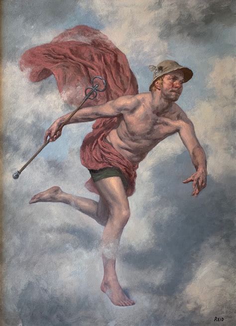 hermes ancient art|Hermes canvas artwork.